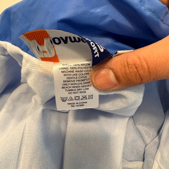 Nylon university blue coaches jacket NWOT - Picture 3 of 8